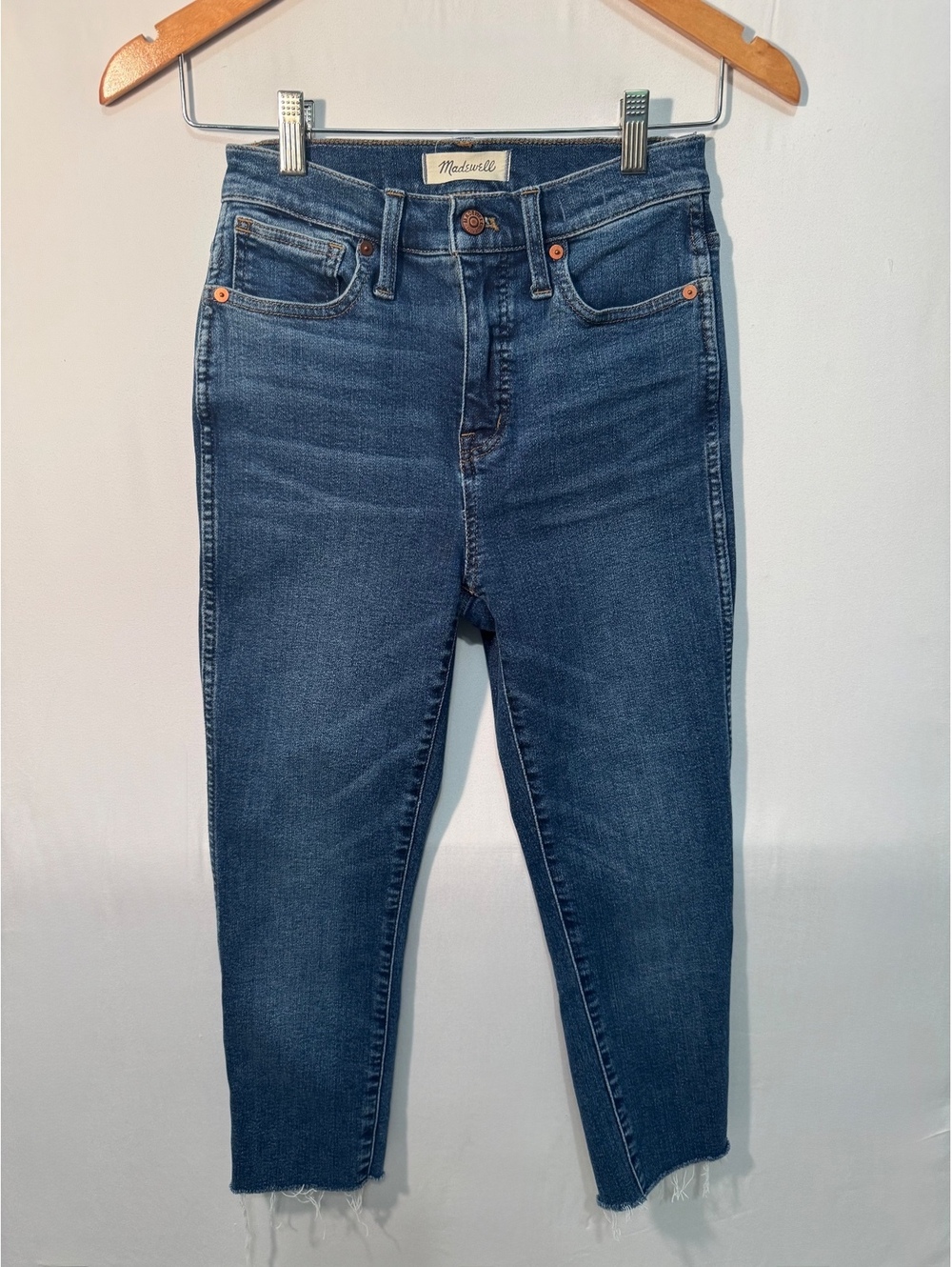 Madewell 10" High-Rise Skinny Jeans in Wendover Wash: TENCEL™ Size 26